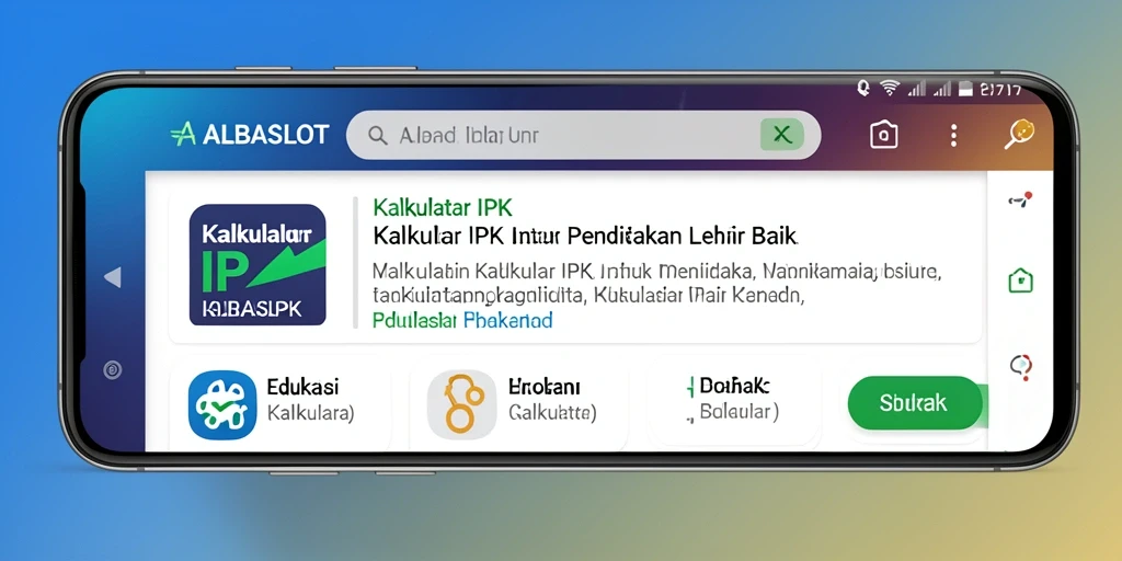 Tampilan antarmuka ALBASLOT yang intuitif dan mudah digunakan.