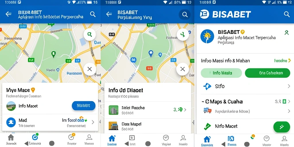 Antarmuka BISABET menampilkan informasi lalu lintas secara jelas dan mudah dipahami.