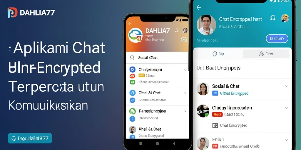 Screenshot DAHLIA77 menampilkan antarmuka Chat Encrypted yang sederhana dan aman.