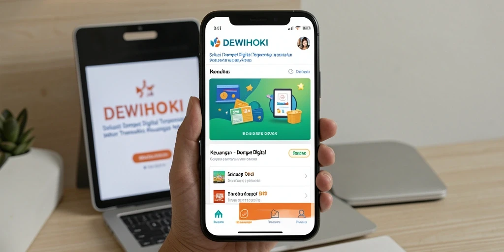 Antarmuka DEWIHOKI yang sederhana dan efektif untuk transaksi Dompet Digital.