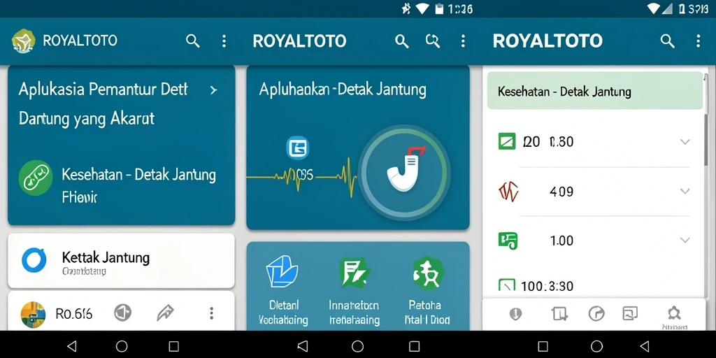 Tampilan antarmuka ROYALTOTO yang intuitif untuk pemantauan detak jantung.